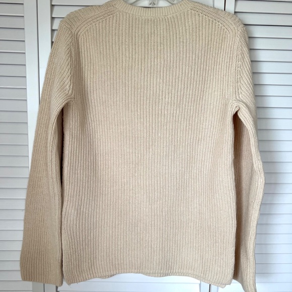 Everlane NWOT The Organic Cotton Slim Crew Sweater Canvas Color Size M - Picture 6 of 16